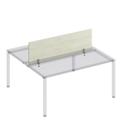 К848 Экран настольный фронтальный с кронштейнами для рабочей станции 160 на металлокаркасе КФ