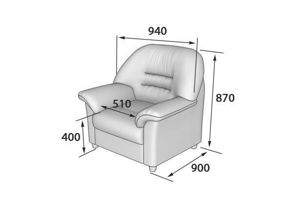 Премьер Кресло (940 х 900 х 900)