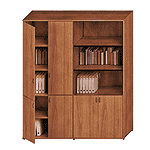 ИСП52 Шкаф комбинированный высокий (закрытый + стекло) 175х46х203 