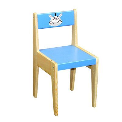 РКМ-10.008 Стул из фанеры регулируемый ВЫРАСТАЙКА (зебра)