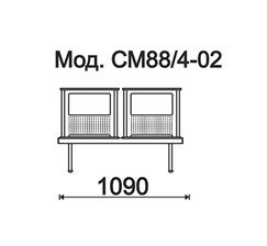 КФ Стайл+  двухместная секция 109х84х56 см