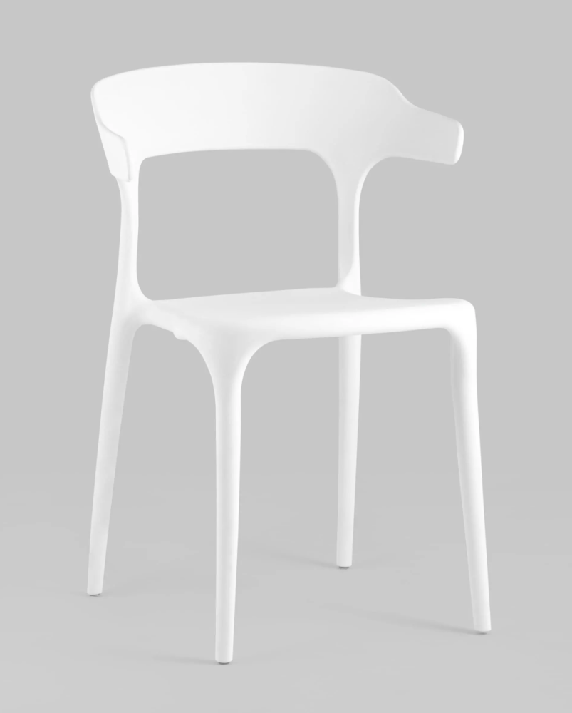 Стул пластиковый Нео Материал РР-пластик, цвет белый