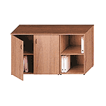 ИСП05 Шкаф комбинированный низкий (закрытый + стеллаж узкий) 133х46х75 