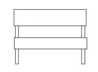 Норма Диван 2-х б/подл. 1100х670х820 Экокожа