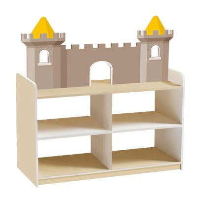 РК Тумба для игрушек и пособий 7 двусторонняя на цоколе 890х600х1000мм