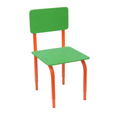 РК2.157 Стул детский на м/к регулируемый (каркас оранжевый/зелёный)