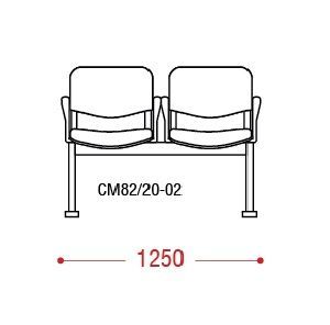 КФ Траст  двухместная секция 125х84х61 см