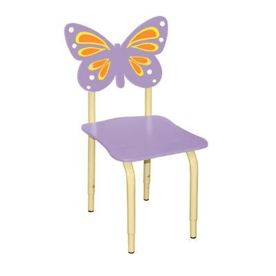 РК120 Стул детский на м/к регулируемый Бабочка ирис