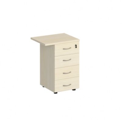 К307 Брифинг приставка с тумбой 4-ящичной с замком (57х60х75)