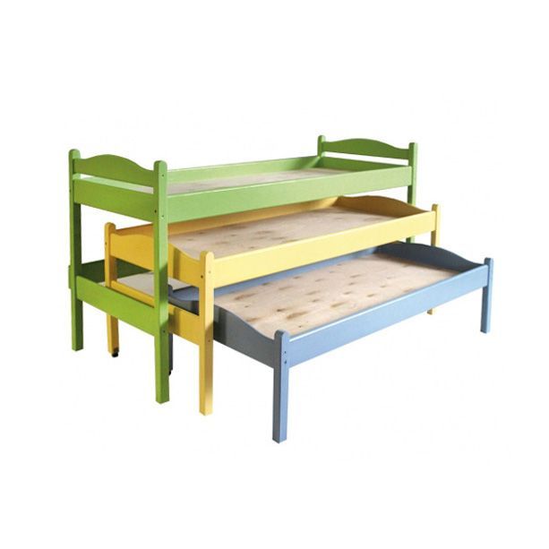 РК9 КРОВАТЬ ДЕТСКАЯ (ФАНЕРА) ТРЁХЪЯРУСНАЯ