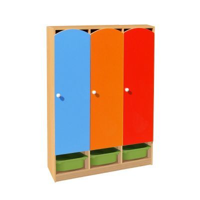 РК ШНДР-3-К ШКАФ ДЕТСКИЙ (ЛДСП+МДФ) С КОНТЕЙНЕРАМИ