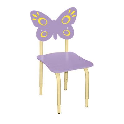РК118 Стул детский на м/к регулируемый Бабочка ирис