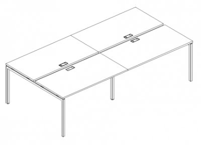 А4 2 173-2 Рабочая станция на м/к DUE (4х120) 240x144x75 