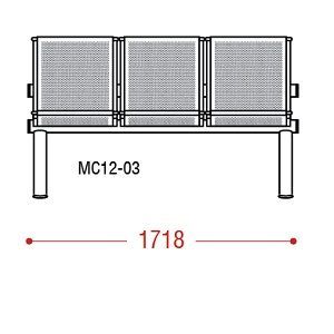 КФ COSTA трехместная секция 171.8х92.5х74 см