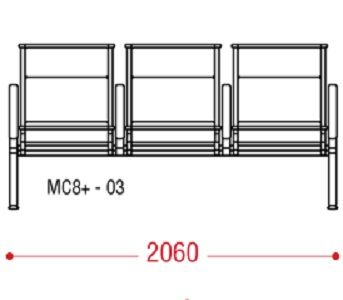 КФ AERO+ трехместная секция 206х92х67 см