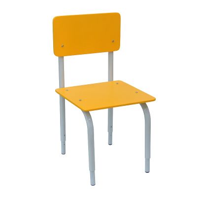 РК2.111 Стул детский на м/к регулируемый (каркас серый/оранжевый)