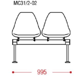 КФ Вектор 31/2 PL двухместная секция 99.5х83.5х61.5 см