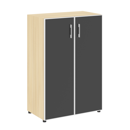 LTST2.4R R/L black  Шкаф средний широкий (стекло лакобель черное в раме) (800х450х1195)