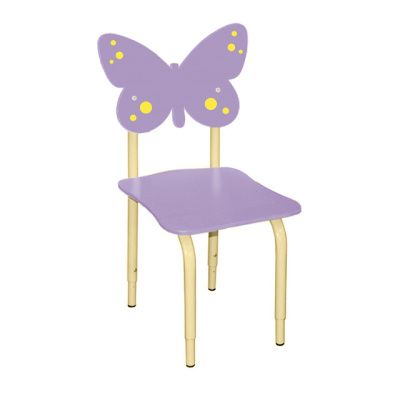 РК116 Стул детский на м/к регулируемый Бабочка ирис