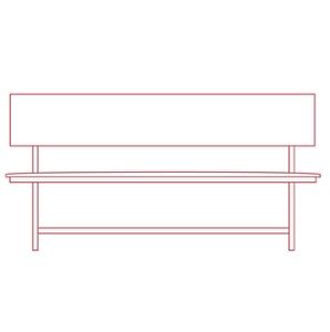 КФ Берта+ лавка 180х86,4х45,5