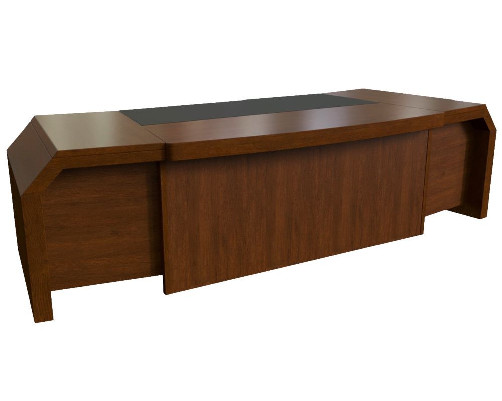 Стол письменный с кожаными вставками (290x110x75) арт.28101