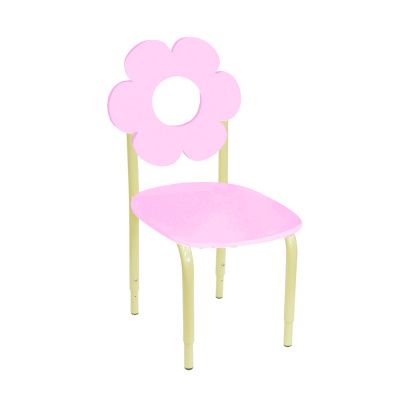 РК2 Стул детский на м/к регулируемый Цветок розовый