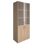 LTST1.2R Шкаф высокий широкий (стекло в раме) (800х450х2012)