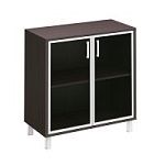 410-822 шкаф для документов две стеклянные двери с замком (90.2х45х93.9)