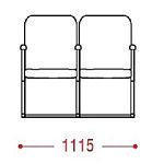 КФ Рим2 двухместная секция 111.5х89х66
