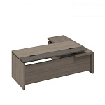 РС 131 Стол руководителя с кабель-каналами с брифинг-приставкой боковой левый (222x180x76)