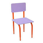 РК2.160 Стул детский на м/к регулируемый (каркас оранжевый/ирис)