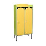 РК ШР-74 ШКАФ ДЕТСКИЙ (ЛДСП и МДФ) НА МЕТАЛЛОКАРКАСЕ С РЕШЕТКОЙ