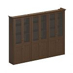 ПС 359 Шкаф комбинированный высокий (3 для док-тов со стеклянными дверями) 299.4x46.4x218.8