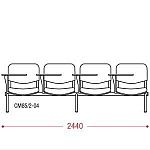 КФ Матис+  четырехместная секция 244х82х61 см