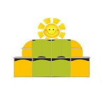 РК Стенка 3 с декорацией 26 2100х350х1450мм