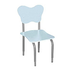 РК2 Стул детский на м/к регулируемый фигурный Голубой иней
