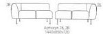 арт.2б Фолд 1440*850*720 Экокожа
