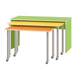 РК629 КОМПЛЕКТ.СТОЛЫ ДЕТСКИЕ НА ПОВОРОТНЫХ КОЛЁСНЫХ ОПОРАХ