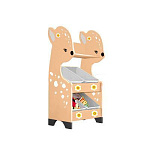 РК Стеллажная наклонная система хранения 30/3 с декорацией светло-коричневая (серия Оленёнок)