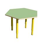 РК30 СТОЛ ЛДСП РЕГУЛИРУЕМЫЙ (СЕРИЯ ПЧЁЛКИ) ДИАМ.700ММ САЛАТОВЫЙ