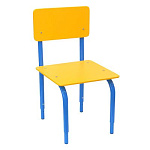 РК2.129 Стул детский на м/к регулируемый (каркас синий/оранжевый)