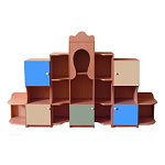 РК Стенка детская замок 1 2500х350х1400мм