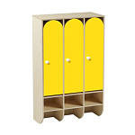 РК ШНД-48 ШКАФ ДЕТСКИЙ (ЛДСП+МДФ) 3 ЯЧЕЙКИ