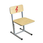 РК2 кв СКРИПИЧНЫЙ КЛЮЧ КРАСНЫЙ Стул детский на м/к регулируемый