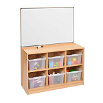 РК Тумба для игрушек и пособий 21с контейнерами 910х400х1200мм