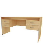 "Бюджет" Стол двухтумбовый, 2 ящика (1500*600*760)