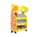 РК Стеллажная наклонная система хранения 25/7 с декорацией жёлтая (серия Жираф)