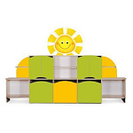 РК Стенка 3 с декорацией 30 2600х350х1450мм