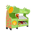 РК Стеллажная наклонная система хранения 25/28 с декорацией лайм (серия Жираф)