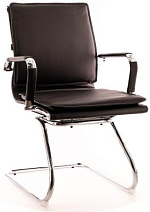 B200 Кресло на полозьях, экокожа / хром